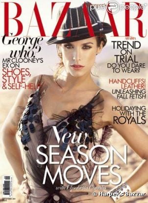  Elisabetta Canalis fait la Une du magazine Harper's Bazzar pour le numéro de septembre 
 &nbsp; 