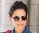 Katie Holmes se rend tôt le matin à la gym puis dans une librairie à New York, le 9 septembre 2011
