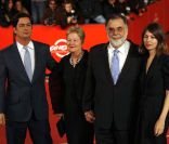 Le clan Coppola réuni à Rome le 19 octobre 2007 : Roman, Sofia et leurs parents Eleonor et Francis Ford Coppola. 