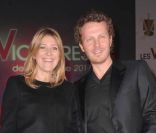 Sinclair et Amanda Sthers, aux Victoires de la musique, à Paris, le 1er mars 2011. 