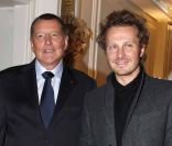 Sinclair et son producteur Jean-Claude Camus, à Paris, le 24 janvier 2011.