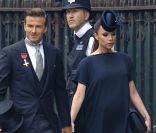 David et Victoria Beckham sont les heureux parents de 4 enfants. Londres, 29 avril 2011<br />