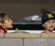 Les jeunes fils de David Beckham Brooklyn, Romeo et Cruz ont assisté à la victoire de leur père tels de véritables fans lors du match entre le Galaxy de Los Angeles et les Vancouver WhiteCaps le 17 septembre