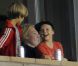 Les jeunes fils de David Beckham Brooklyn, Romeo et Cruz ont assisté à la victoire de leur père tels de véritables fans lors du match entre le Galaxy de Los Angeles et les Vancouver WhiteCaps le 17 septembre