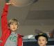 Les jeunes fils de David Beckham Brooklyn, Romeo et Cruz ont assisté à la victoire de leur père tels de véritables fans lors du match entre le Galaxy de Los Angeles et les Vancouver WhiteCaps le 17 septembre