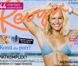 Surfant sur l'image du film  Blue Crush , le magazine de suédois Vecko Revyn réalise une couverture de Kate Bosworth en bikini. 2003. 