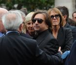 Frédéric Martin à l'enterrement de Georges Fillioud au cimetière du Père Lachaise, à Paris le 21 septembre 2011
