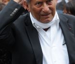 Lors de l'enterrement de Georges Fillioud au cimetière du Père Lachaise, à Paris le 21 septembre 2011