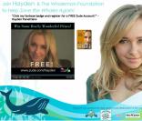 Hayden Panettiere site de la Whaleman foundation