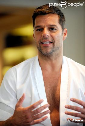 Ricky Martin lors d'une conférence de presse à Istambul en juin 2011 