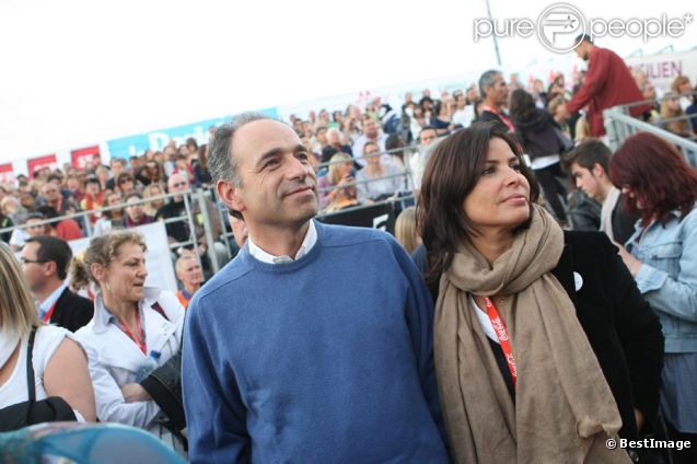Jean-François Copé et sa compagne Nadia d'Alincourt au Festival  Musik'Elles à Meaux, le 24 septembre 2011