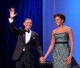 Michelel Obama et son époux Barack, un couple tout aussi puissant que glamour <br />
