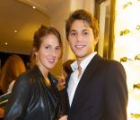  Joy Desseigne et Axel Perrier lors du cocktail donné le mardi 27 septembre pour l'ouverture du nouvel espace entièrement dédié aux montres et bijoux,  au sein de la boutique Ralph Lauren. 
