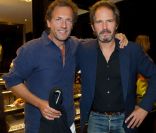 <p>Stéphane Freiss et Christopher Thompson lors du cocktail donné le mardi 27 septembre pour l\'ouverture du nouvel espace entièrement dédié aux montres et bijoux,  au sein de la boutique Ralph Lauren.</p>