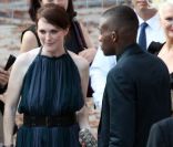 Julianne Moore lors du défilé Lanvin à Paris le 30 septembre 2011 pour les collections prêt-à-porter Printemps/été 2012