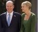 Albert de Monaco et la princesse Charlene reçoivent Ivo Josipovic, président de la Croatie, et son épouse. Charlene à l'air décontracté et enjoué. Le 4 octobre 2011