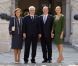 Albert de Monaco et la princesse Charlene reçoivent Ivo Josipovic, président de la Croatie, et son épouse, le 4 octobre 2011.
