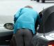 Pippa Middleton dans les rues de Londres, fait grise mine. 4 octobre 2011