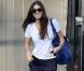 Jessic Biel affiche un large sourire à Los Angeles; La star est fière de son style et de son sac Tod's ! Le 12 octobre 2011 