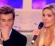 Geoffrey et Marie sur le plateau de l' After Secret , samedi 15 octobre 2011, à l'issue de la finale de Secret Story 5 .