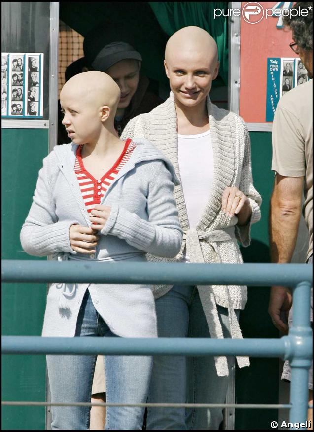 Cameron Diaz sans ses cheveux sur le tournage de My Sister's Keeper