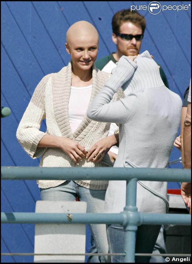 Cameron Diaz sans ses cheveux sur le tournage de My Sister's Keeper