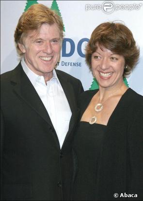 Robert Redford et Sibylle Szaggars