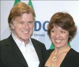 Robert Redford et Sibylle Szaggars