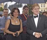 Robert Redford et Sibylle Szaggars