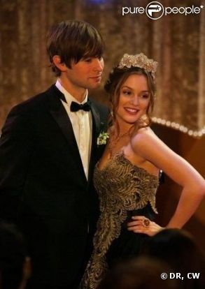 Le couple Blair et Nate dans Gossip Girl : roi et reine du bal