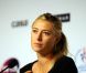 Maria Sharapova en conférence de presse à l'hôtel Sheraton d'Istanbul le 24 octobre 2011, à la veille de son entrée en lice dans le Masters face à Samantha Stosur.