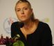 Maria Sharapova en conférence de presse à l'hôtel Sheraton d'Istanbul le 24 octobre 2011, à la veille de son entrée en lice dans le Masters face à Samantha Stosur.