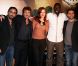 Eric Toledano, François Cluzet, Audrey Fleurot, Omar Sy et Olivier Nakache en octobre 2011 à la première d'Intouchables à Paris