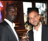 Omar Sy et Fred Testot en septembre 2011 au Gala Parker à la mairie de Paris