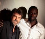 Omar Sy et François Cluzet très complices lors de l'avant-première parisienne d'Intouchables en octobre 2011