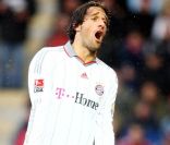 L'attaquant italien Luca Toni (photo : lorsqu'il jouait au Bayern Munich) a été arrêté en état d'ébriété le 30 octobre 2011.