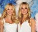 Duo blond au sommet ! Candice Swanepoel et Erin Heatherton lors du lancement du nouveau parfum et du nouveau soutien-gorge de la maison Victoria's Secret à New York.