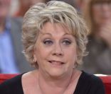 Françoise Laborde lors de l'enregistrement de Vivement Dimanche, émission diffusée le 6 novembre 2011, au Studio Gabriel