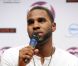 Jason Derulo participe à  la conférence de presse des MTV Europe Music Awards, le samedi 5 novembre à Belfast.