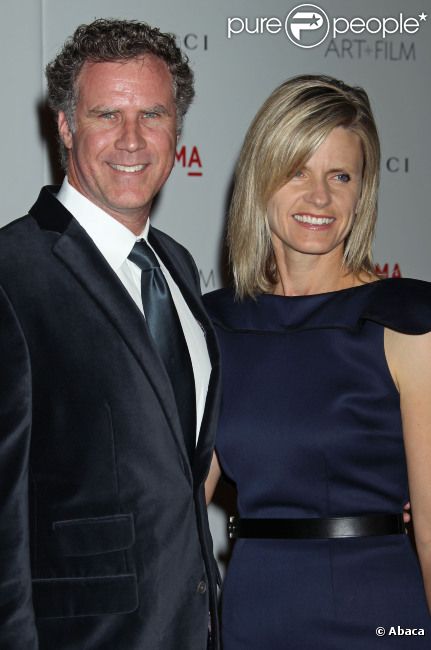 Will Ferrell et sa femme lors de l'inauguration du Gala  Art et Film au Lacma, le Los Angeles County Museum of Art, à Los  Angeles, le 5 novembre 2011