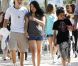 Prince, le fils aîné de Michael Jackson avec sa girl friend et son petit frère Blankett Aout 2011