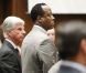 Le docteur Conrad Murray lors de l'énoncé de son verdict le 7 novembre 2011. Il a été menotté puis conduit en prison