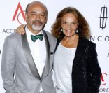 Christian Louboutin et Diane von Furstenberg lors des ACE awards à New York le 7 novembre 2011