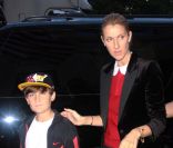 Céline Dion et son fils René-Charles à New York le 16 septembre 2011