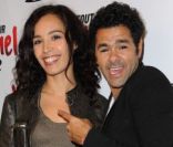 Aida Touihri et Jamel Debbouze pour le lancement du DVD Tout sur Jamel à Paris, le 16 novembre 2011.