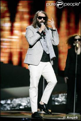 Sébastien Tellier sur la scène de l'Eurovision