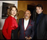 Natalia Vodianova et Antoine Arnault lors de la présentation des photos du livre de Christian Louboutin à la galerie du Passage à Paris le 21 novembre 2011