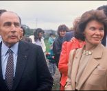 Danielle et François Mitterrand, en mai 1988.