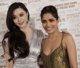Fan Bingbing et Freida Pinto lors de la soirée L\'Oréal Paris le 14 novembre 2011<br />