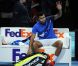 Jo-Wilfried Tsonga, battu en finale du Masters de Londres par Roger Federer le 27 novembre 2011 à Londres